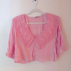 Zara romantic lace top